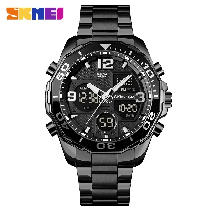 Reloj De Moda (negro) Con Retroiluminación, Deportivo, Resistente Al Agua Y Alarma.