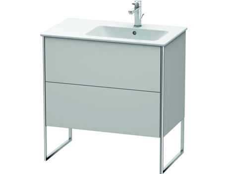 DURAVIT XSquare Vanity unit vertical 81.0 x 47.8 cm, 2 cajones, para lavabo ME de Starck 234683, bol a la derecha