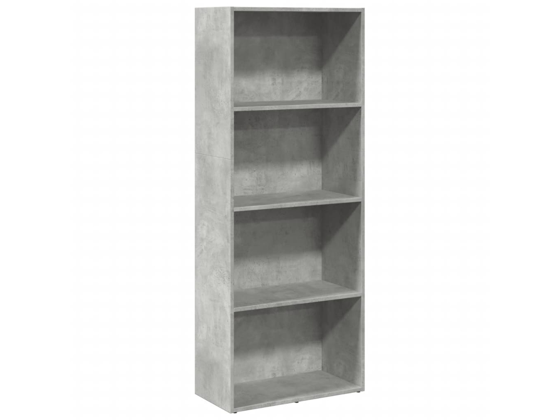 Estantería derivada de madera gris cemento MAISON EXCLUSIVE 60x30x152 cm