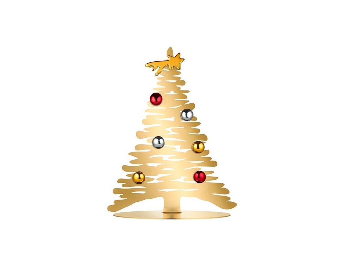 Ãrbol de Navidad Dourada 30Cm - Bark For Christmas ALESSI