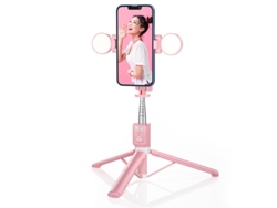 Palo selfie inalámbrico Bluetooth con dos luces de relleno y trípode. Mdug