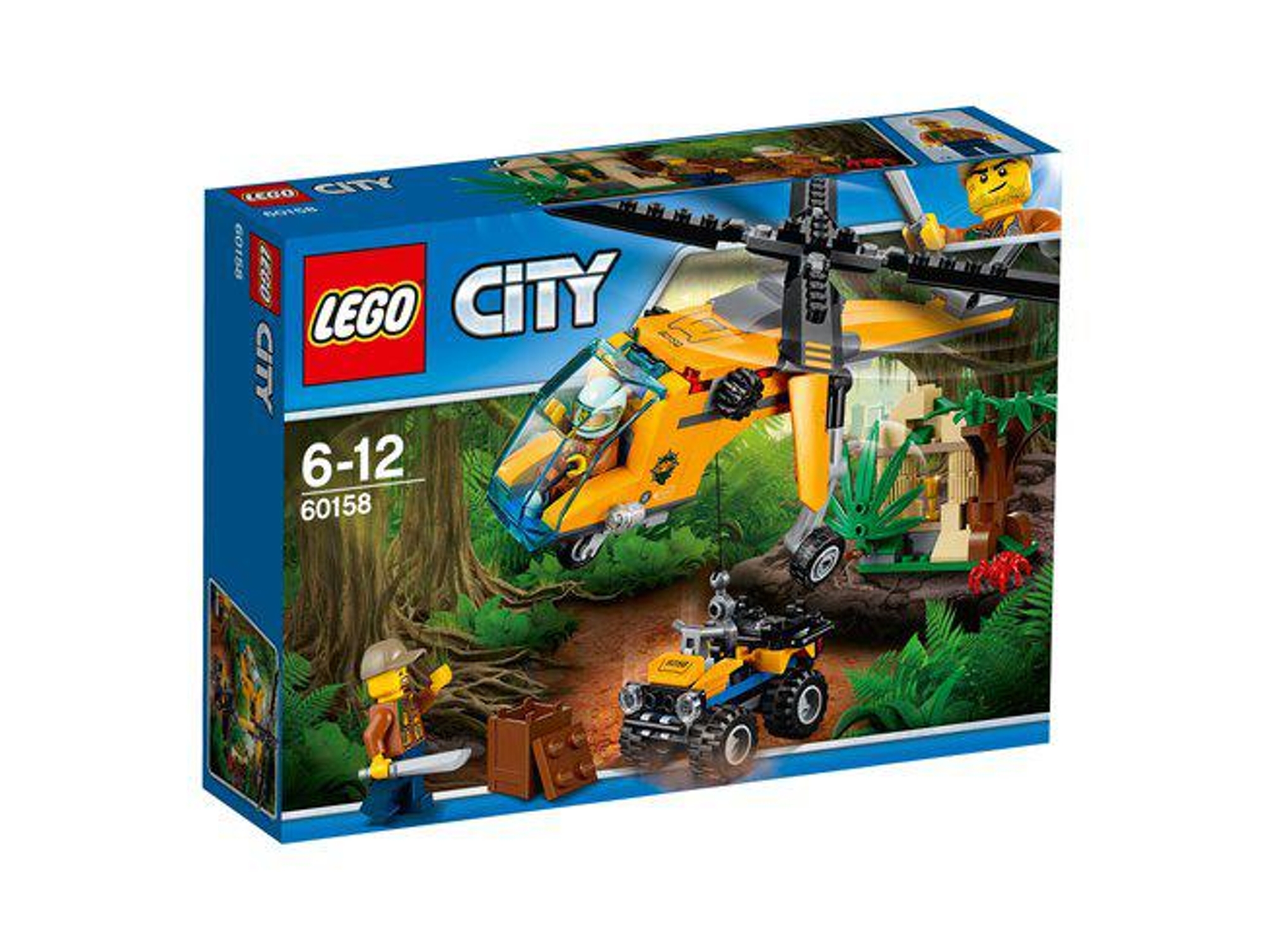 LEGO City: Helicóptero de Carga da Selva 60158 (Idade mínima: 6 - 201 Peças)
