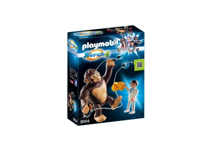 PLAYMOBIL Super 4: Gorila gigante Gonk - 9004 (Edad Mínima: 5 - 2 Piezas)