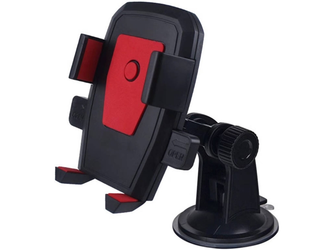 Soporte Auto VICABO Ventosa CE158 Rojo