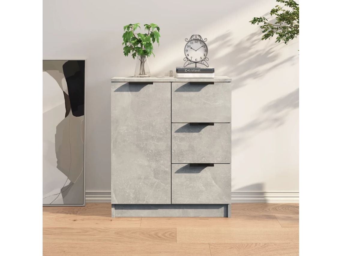 Lovely Home Aparador 60X30X70 Cm Madera Procesada Gris Cemento