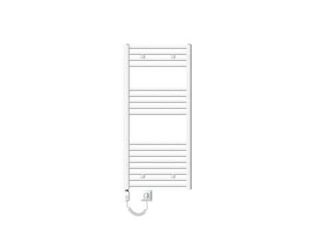 Radiador Eléctrico de Baño con Barra Calefactora 1200W 600x1200 mm Blanco LUXEBATH