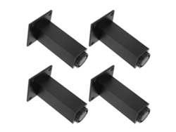 Patas ajustables de aluminio de 120 mm para muebles (4 unidades)