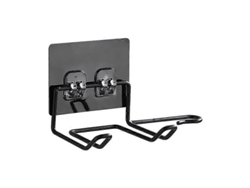 Soporte para secador de pelo, percha sin perforaciones, percha de acero inoxidable L, GOKOCO