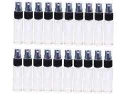 20 Unidades De Frascos De Perfume De Vidrio Recargables, Frascos De Perfume Portátiles Vacíos Para