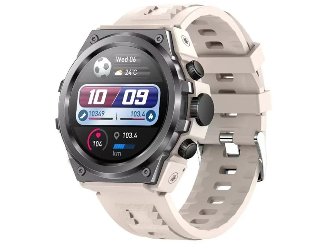 Reloj inteligente Yizhood con cinco botones, monitorización de oxígeno en sangre, clasificación de impermeabilidad IP68, llamadas Bluetooth y batería de 400 mAh.