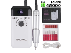 Lima De Uñas Eléctrica, Portátil Y Profesional Para Salones De Manicura, Recargable, Silenciosa Y Equipada Con Pantalla Lcd.