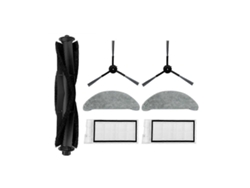 Mopa con filtro HEPA para robot aspirador Eve Plus, con cepillo lateral principal y accesorios.