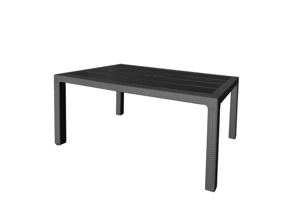 Mesa resina 150x90 cm antracita 4090/06