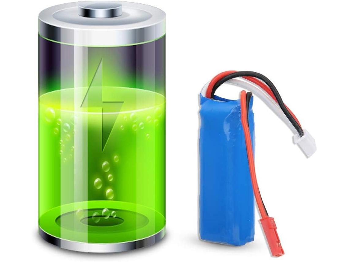 Batería De 7,4 V Y 450 Mah Para Coches Teledirigidos P929, P939, K979, K989, K999 Y K969.