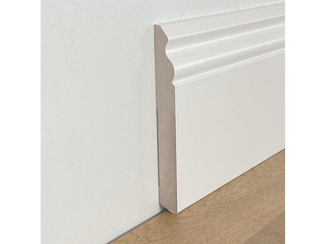 Zócalo ETERNAL PARQUET Zócalo ETERNAL PARQUET Ducal en Fibra de Madera Compacta 120X15 Blanco