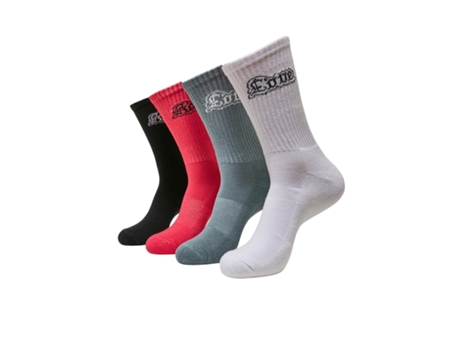 Juego de 4 pares de calcetines MISTER TEE Love Hate