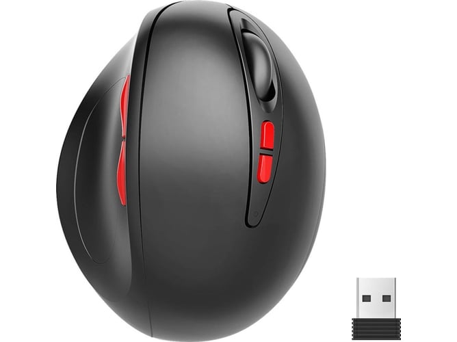 Ratón HXSJ 2.4G (Inalámbrico - Negro)