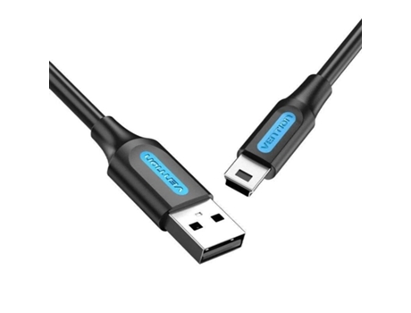 Cable Usb 2.0 VENTION Combh/ Usb Macho Miniusb Macho/ 2M/ Negro