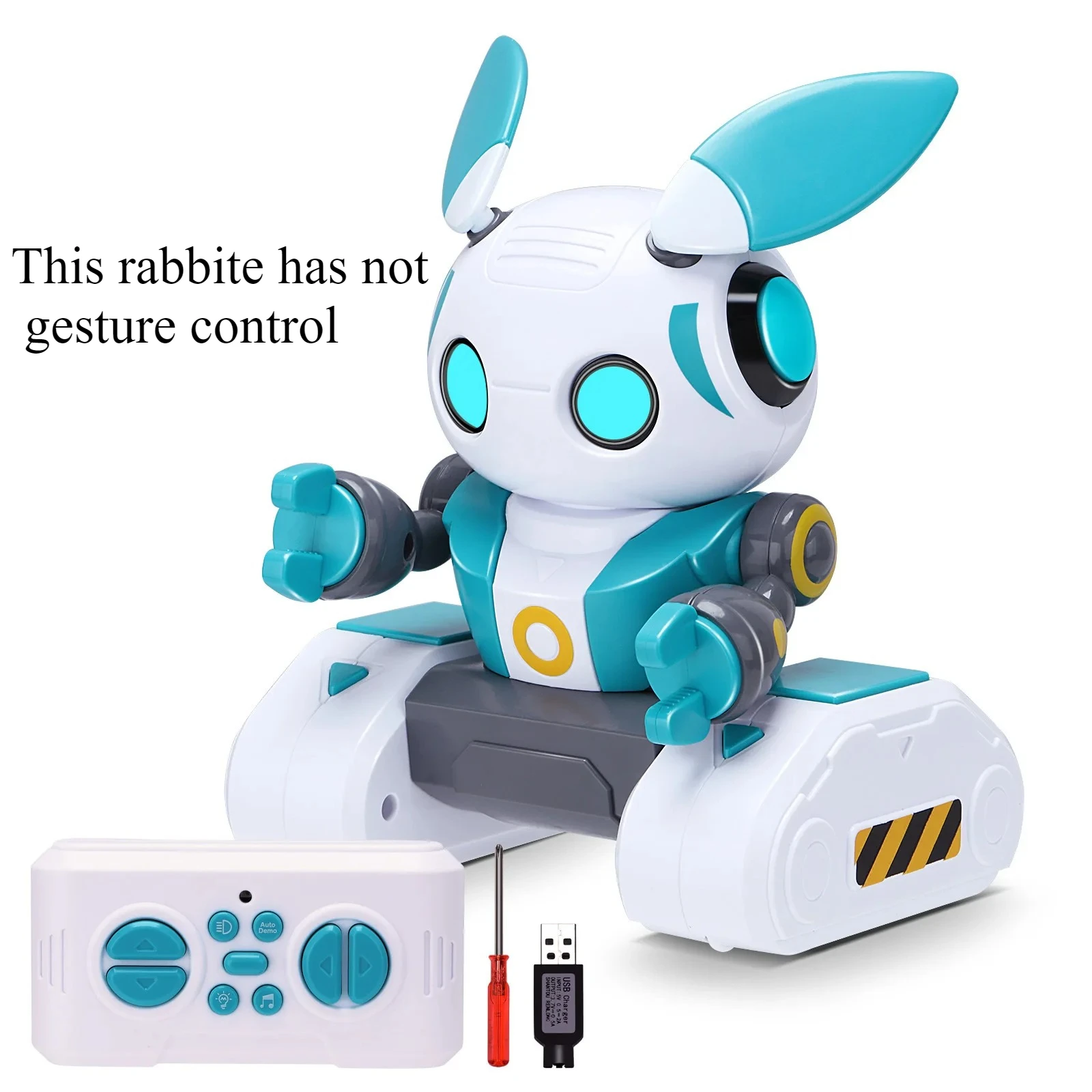 (sin Control De Gestos) Robot De Coche Teledirigido Con Luces Led Y Música, Juguete Electrónico Teledirigido.