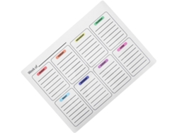 Pegatinas De Pared Con Calendario, Pizarra Blanca De Pvc Removible De 16x21 Cm