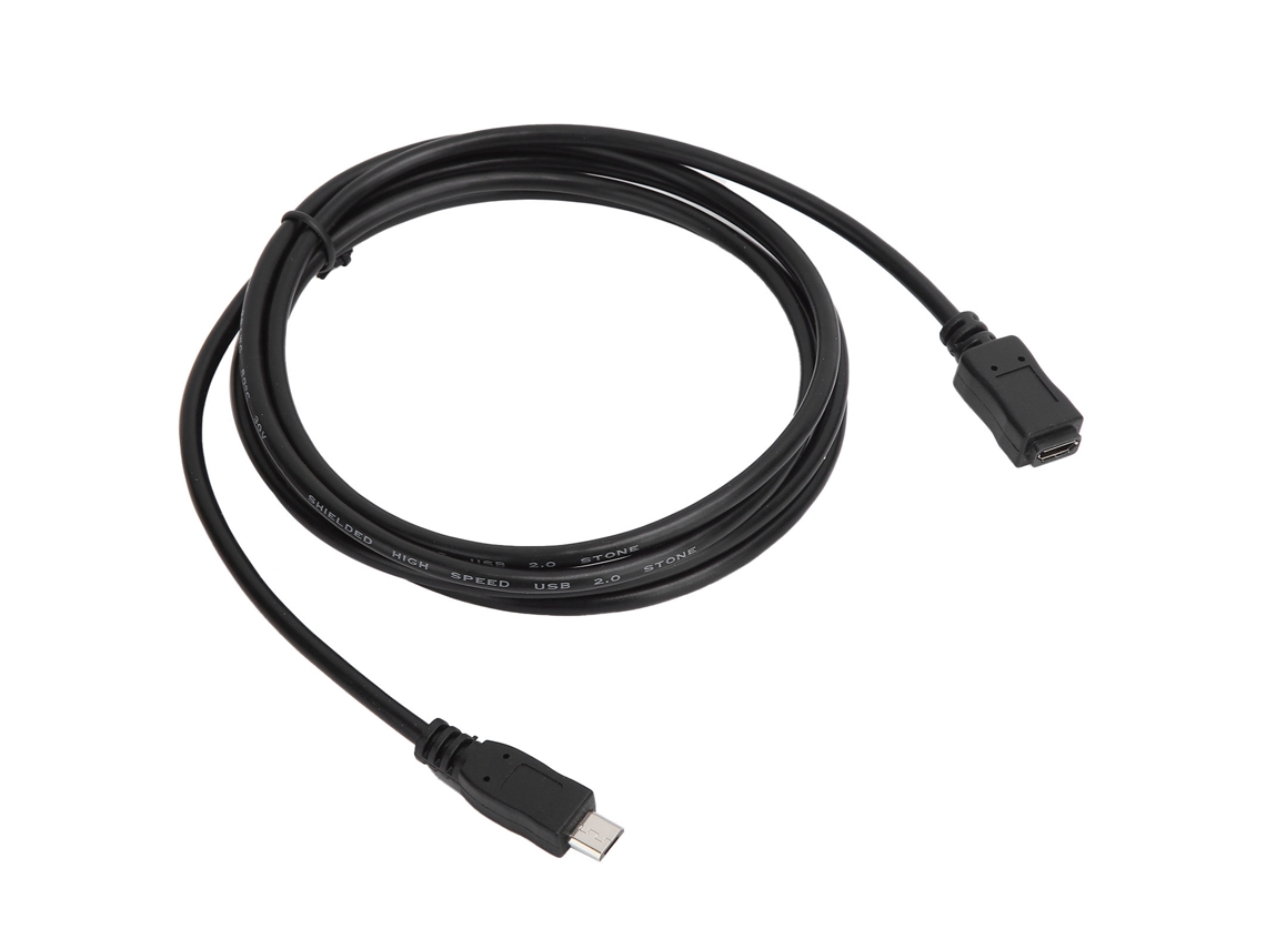 Cabo Extensor Micro Usb 2.0 Macho Para Fêmea 1,5m Para Celular/tablet Durável Com Dupla Blindagem