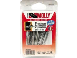 Paquete De 10 Clavos 6x34 Mm Tornillos Molly