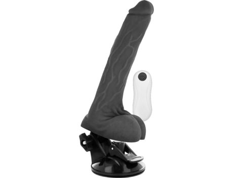 BASECOCK REALISTIC VIBRATOR REMOTE CONTROL PRETO 19 CM