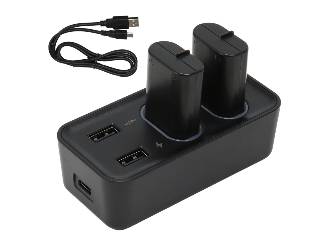 Paquete De Baterías Recargables Para Controlador Xbox One Con Cargador Usb 2 Baterías De 800 Mah