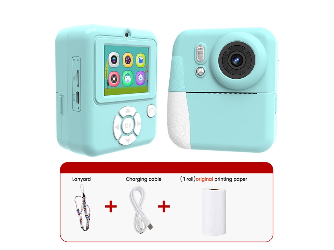 Impresora Portátil, Altavoz Integrado, Pantalla Grande De 2,4 Pulgadas, Ideal Como Regalo Navideño, Añade Diversión.