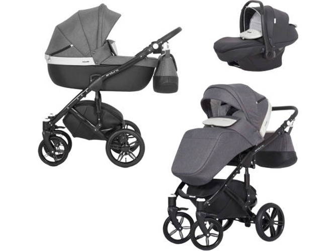 Carrito de Bebé Individual EXPANDER Enduro + Kite Isofix Ready Blanco