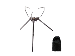 Soporte Portátil Para Hornilla De Camping, Altura Ajustable, Fabricado En Aleación De Aluminio Y Acero Inoxidable.