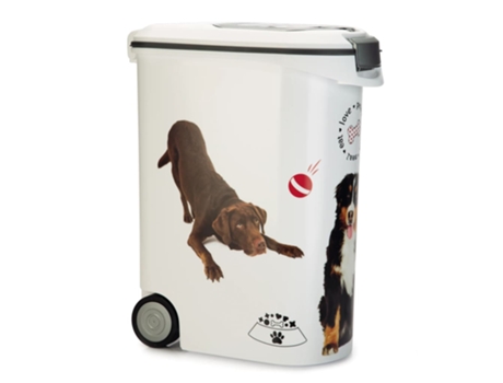 Curver Contenedor de comida para perros con ruedas 54 L