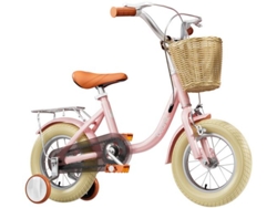 Bicicleta para Niños BEUNIK Vintage (Edad Recomendada: 2 a 5 Años - Ruedas de 12" - Rosa)