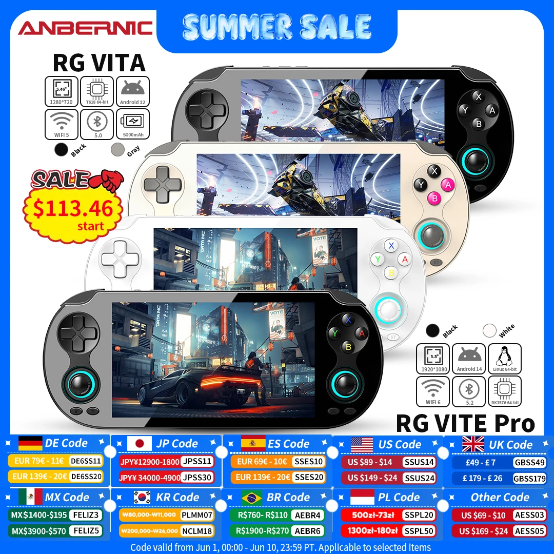 128g (juegos 4k) rg Vitapro Bolsa Blanca rg Vita / Rg Vita Pro Consola De Juegos Reproductor De Juegos Compatible Con Ia