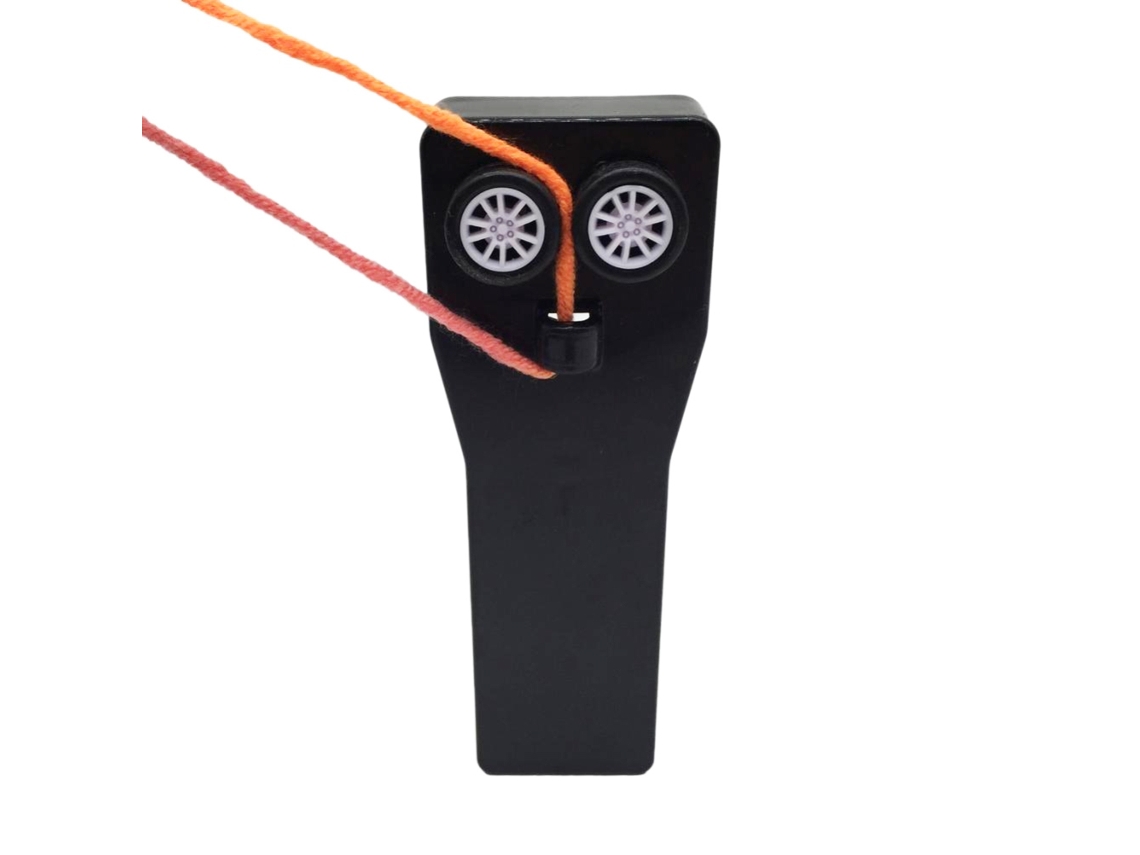 Lanzador de cuerda portátil eléctrico, juguete de cuerda fabricado en ABS para que los niños jueguen al aire libre.