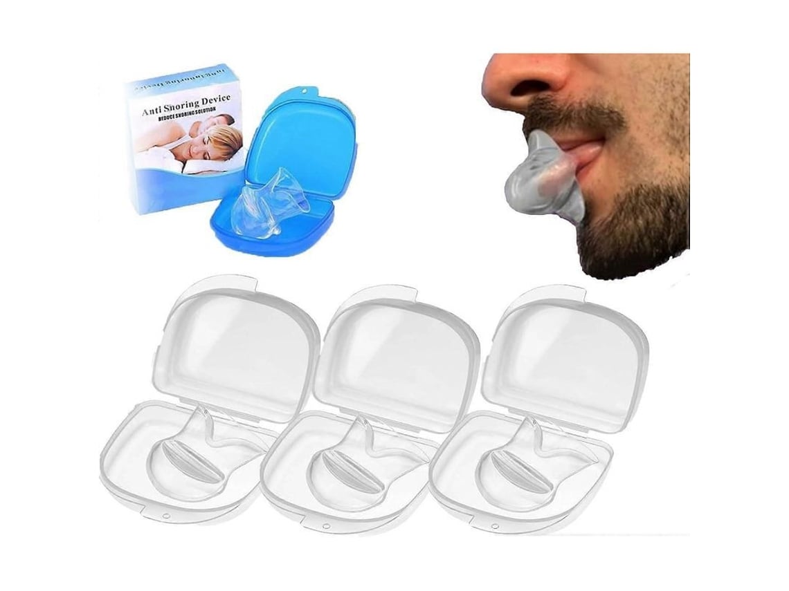 Retenedor Lingual Antirruido Para Una Mejor Calidad De Sueño, Cómodo Dispositivo Antironquidos De Silicona.