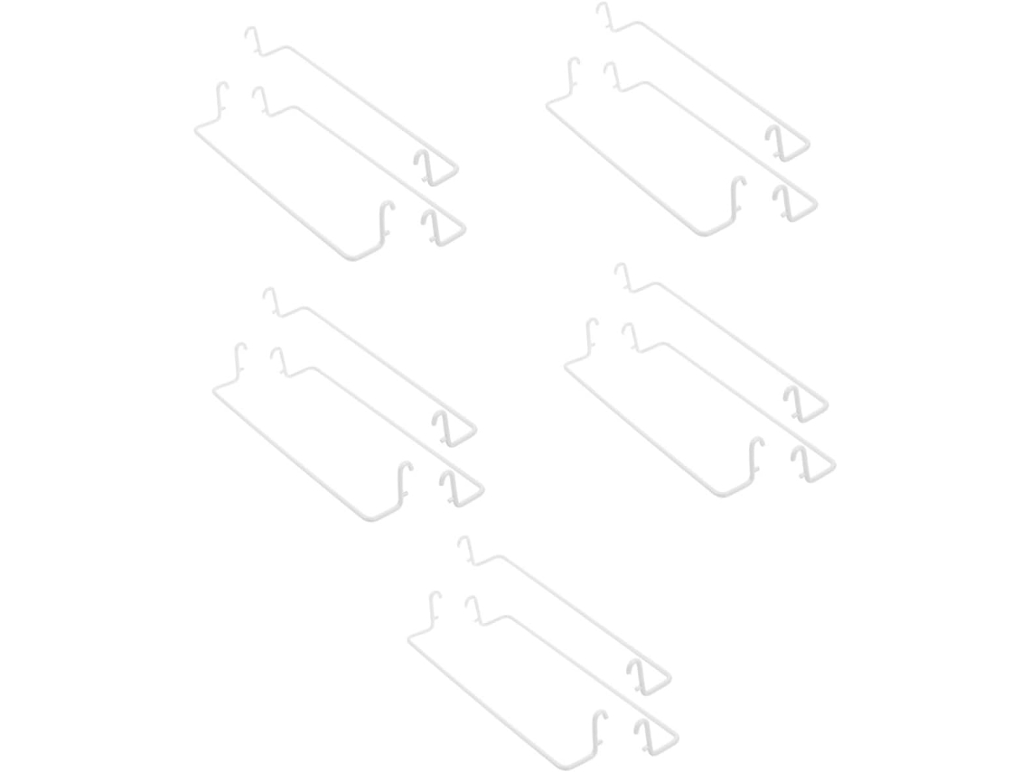 Ganchos De Acero Inoxidable Para Paneles Perforados (15 Unidades) - Accesorios Para Bancos De Trabajo