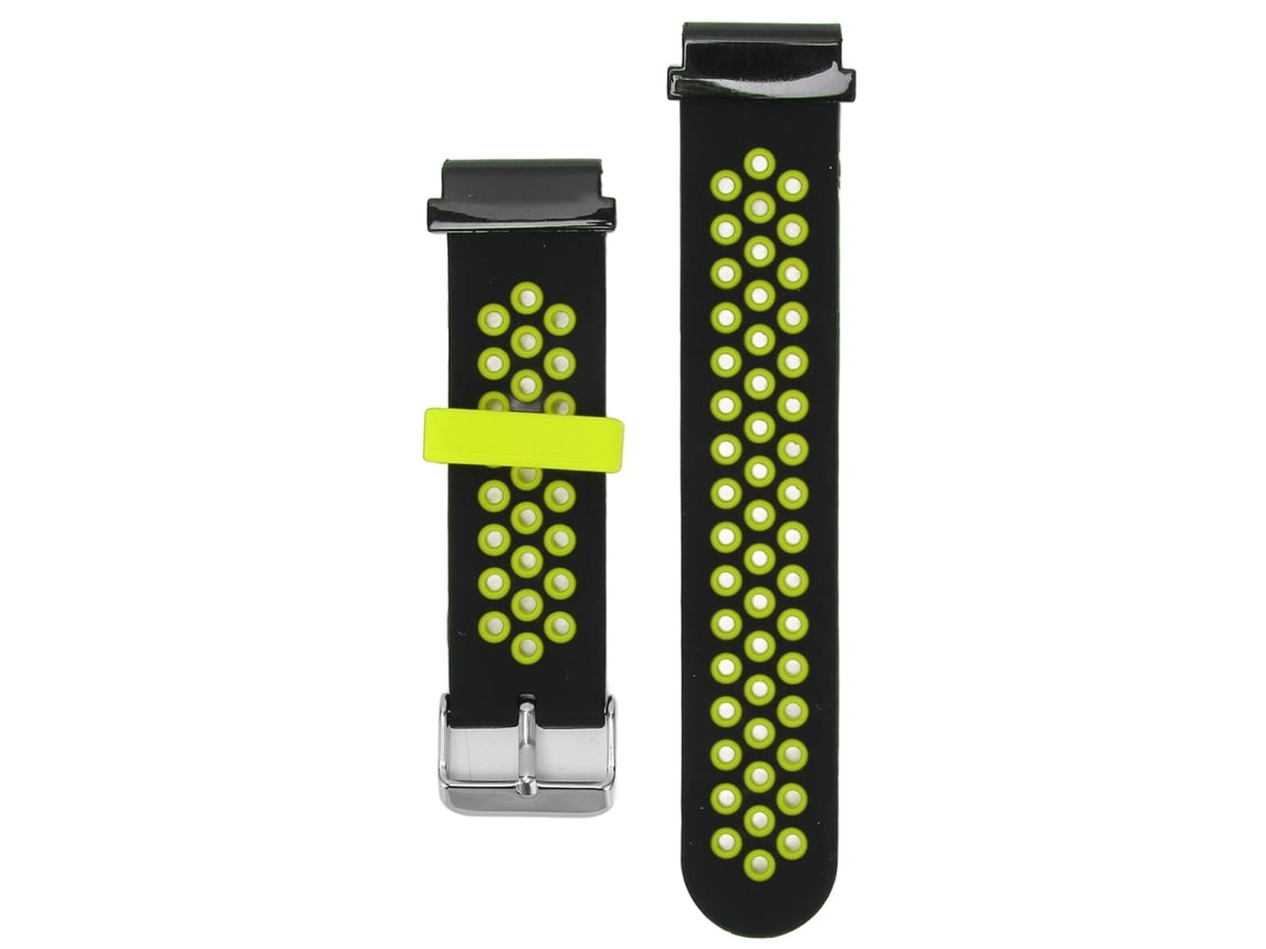 Pulsera De Silicona Ajustable De Liberación Rápida Para Amazfit Falcon De 22 Mm, Color Negro Y Verde.