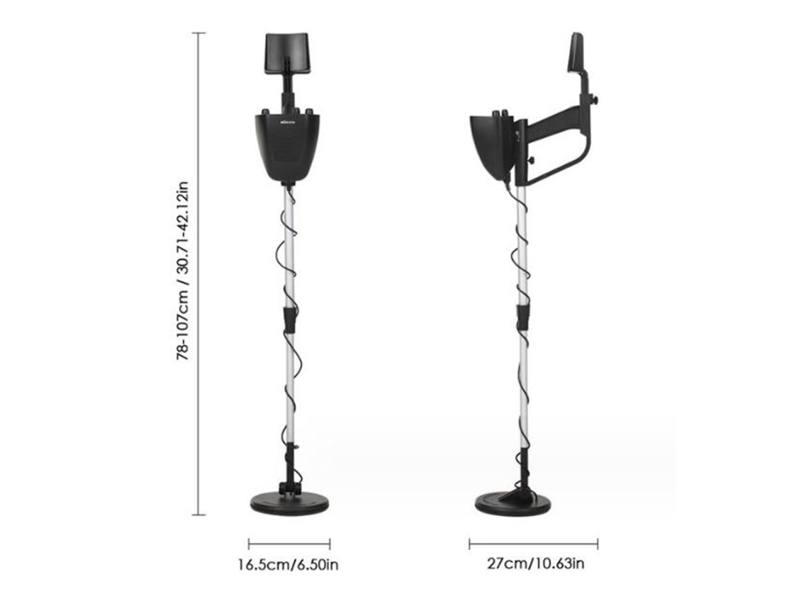 Detector de metales subterráneo profesional ajustable