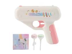 Juguete Lanzador De Azúcar Rosa, Fácil De Usar Y Con Luz, Apto Para Niños A Partir De 3 Años.