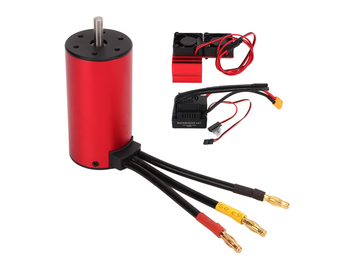Motor sin escobillas S3670 2650kv con ESC 120a para coche teledirigido Crawler 1/8