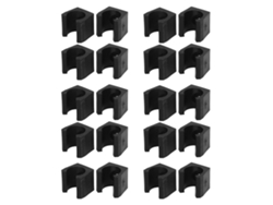 20 Clips Para Tacos De Billar, Clips Negros Duraderos Y Ligeros Para Tacos De Billar, Soporte Para Tacos De Billar Para Club De Billar Doméstico