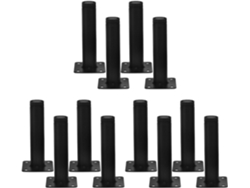 Juegos De Patas Metálicas Para Muebles De Mesa Y Sofá, 4 Piezas De Patas Ajustables De Acero Laminado.