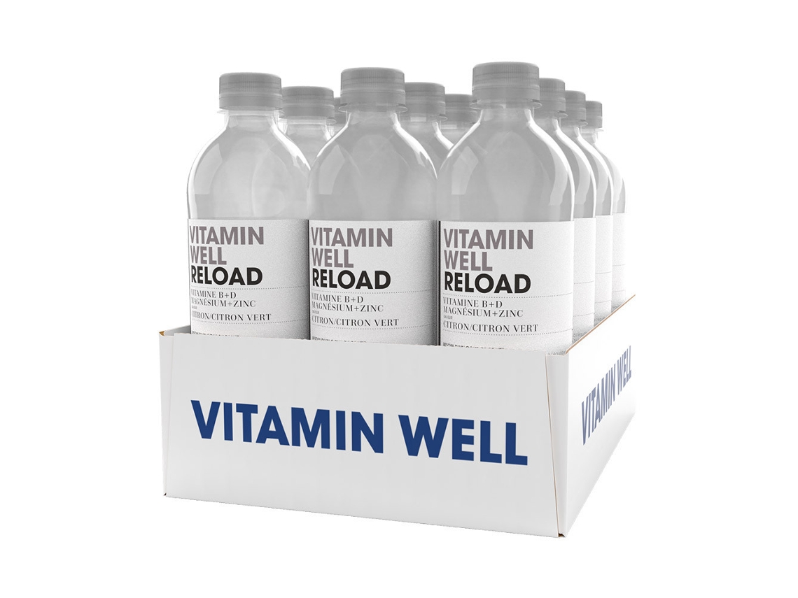Paquete de recarga de vitaminas Well (12 unidades de 500 ml)