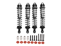 4pcs Amortiguadores Delanteros Y Traseros De Rc Damper De Repuesto Para Traxxas Maxx 2.0 Coche Rc 1/10 Negro