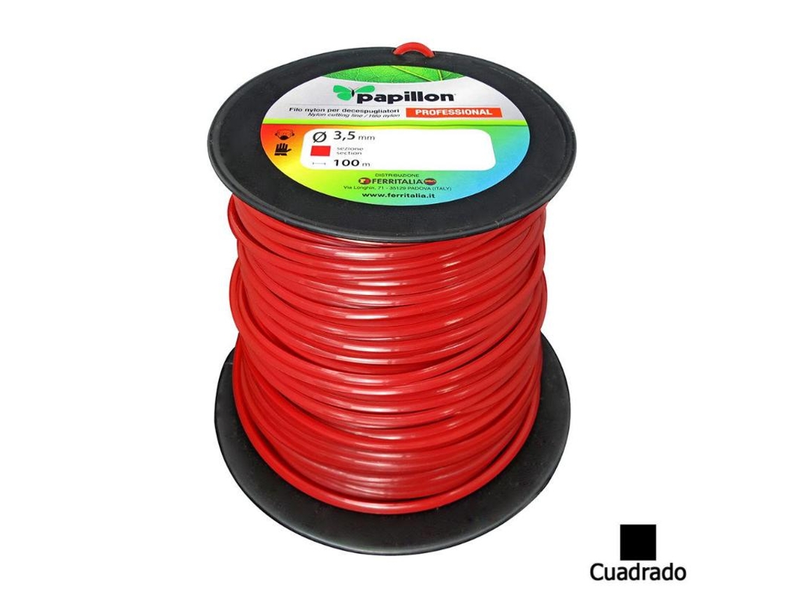 Hilo nylon cuadrado profesional  ø 3,5mm (bobina 100 metros)