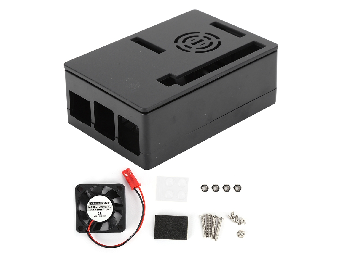 Caja Para Raspberry Pi 4 Shell Con Ventilador De Refrigeración Accesorios De Computadora Con Pantalla Táctil