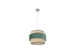 Lámpara colgante Reyes 1xe27 Cromo/Verde Natural Regx40x40 Cm Fabrilamp