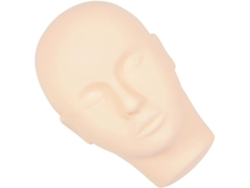 Maniquí Profesional De Cabeza Plana Para Entrenamiento En Maquillaje Y Extensiones De Pestañas.