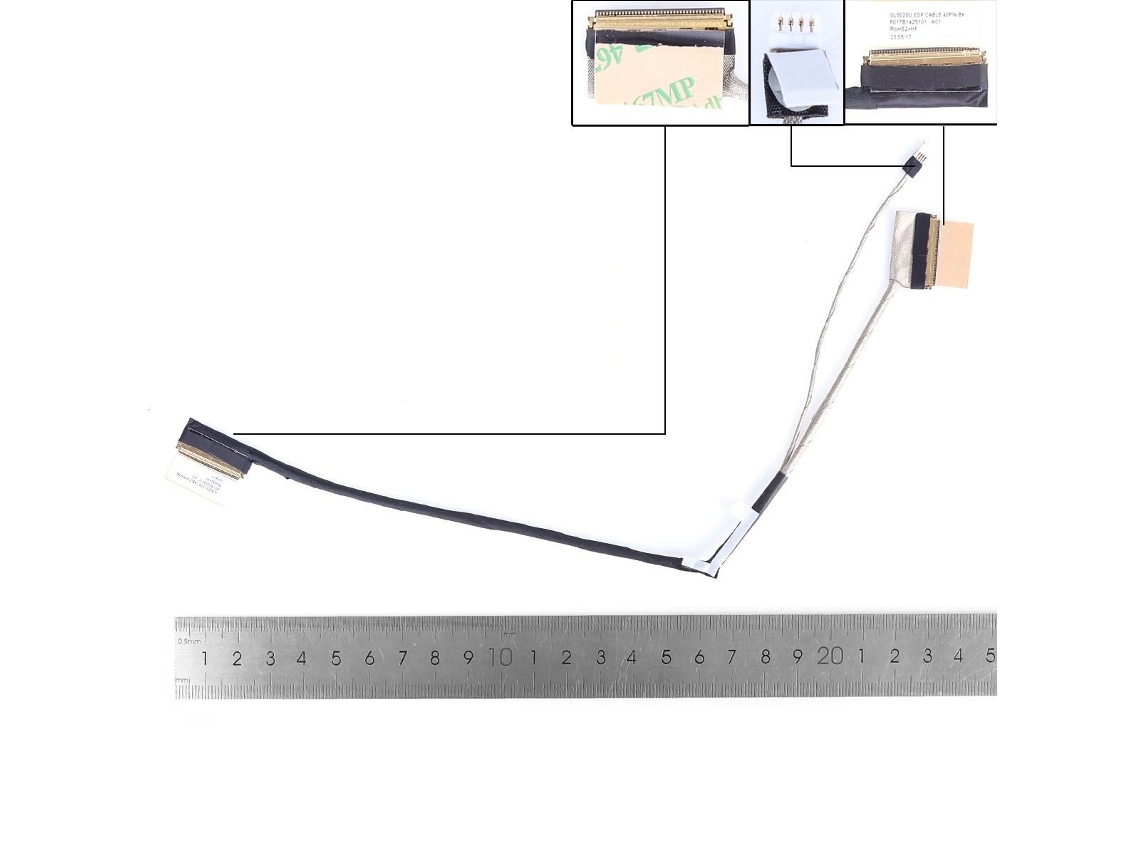Cabo Lcd/led Asus Rog 15 Gu502du Ga502i Gu502dl 40pin 0. 5. 6017b1425101 Compativo